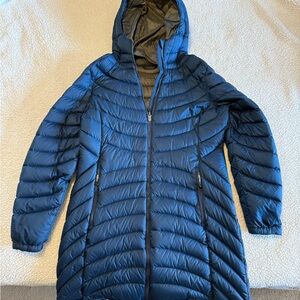 L.L. Bean Navy Hooded Puffer Jacket